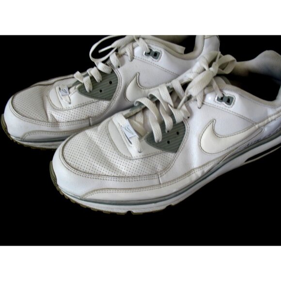 Men's 14 Nike Air Max White Running Shoes 687974-118 - Picture 1 of 7